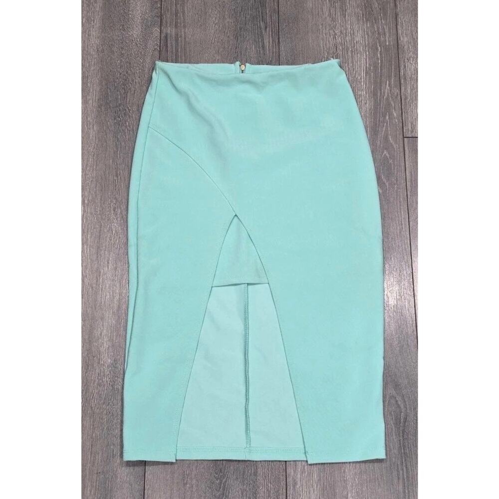 Blanc Women's Mint Green Bodycon Pencil Skirt, Size 4 A004433